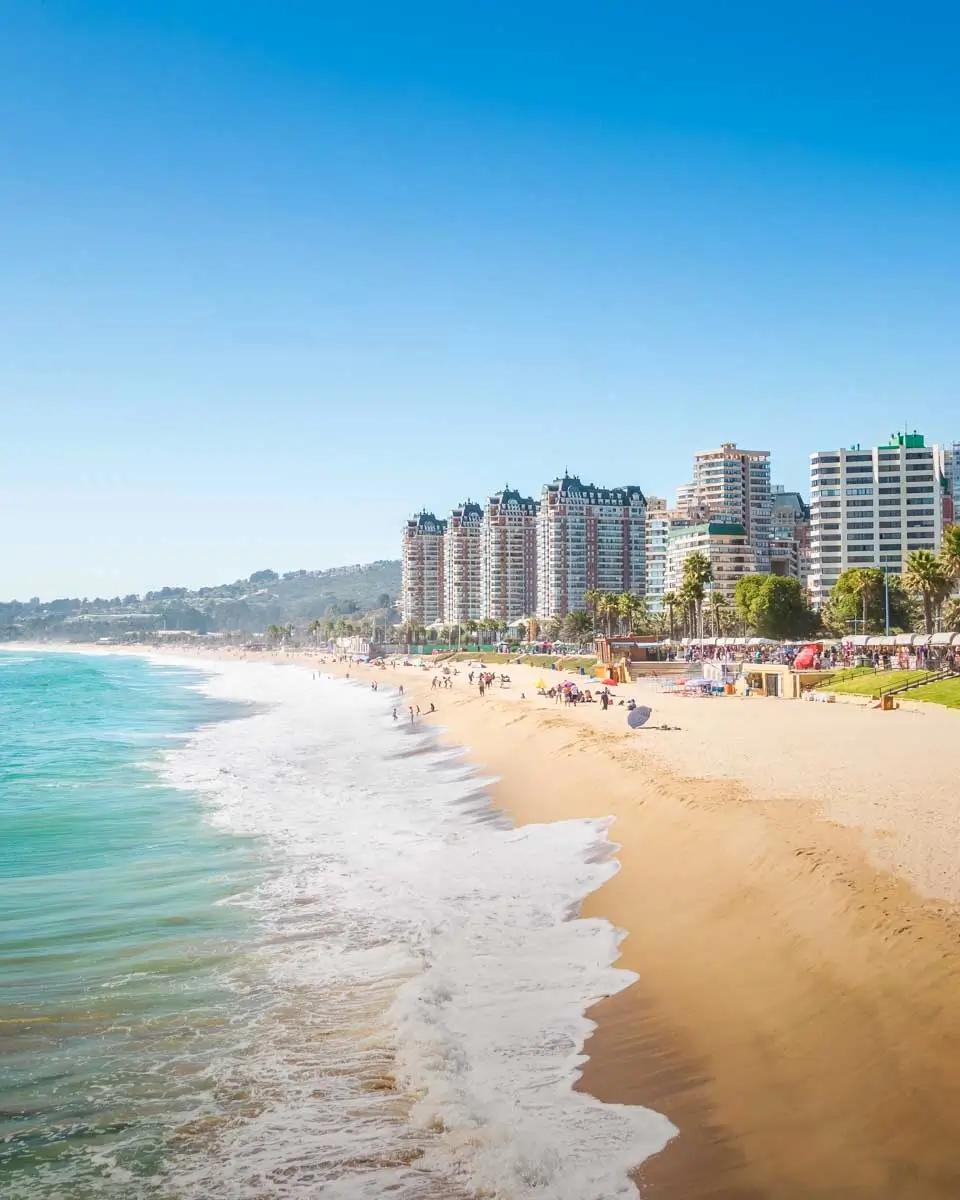 El Sol Beach - Vina del Mar, Chile near Valparaiso