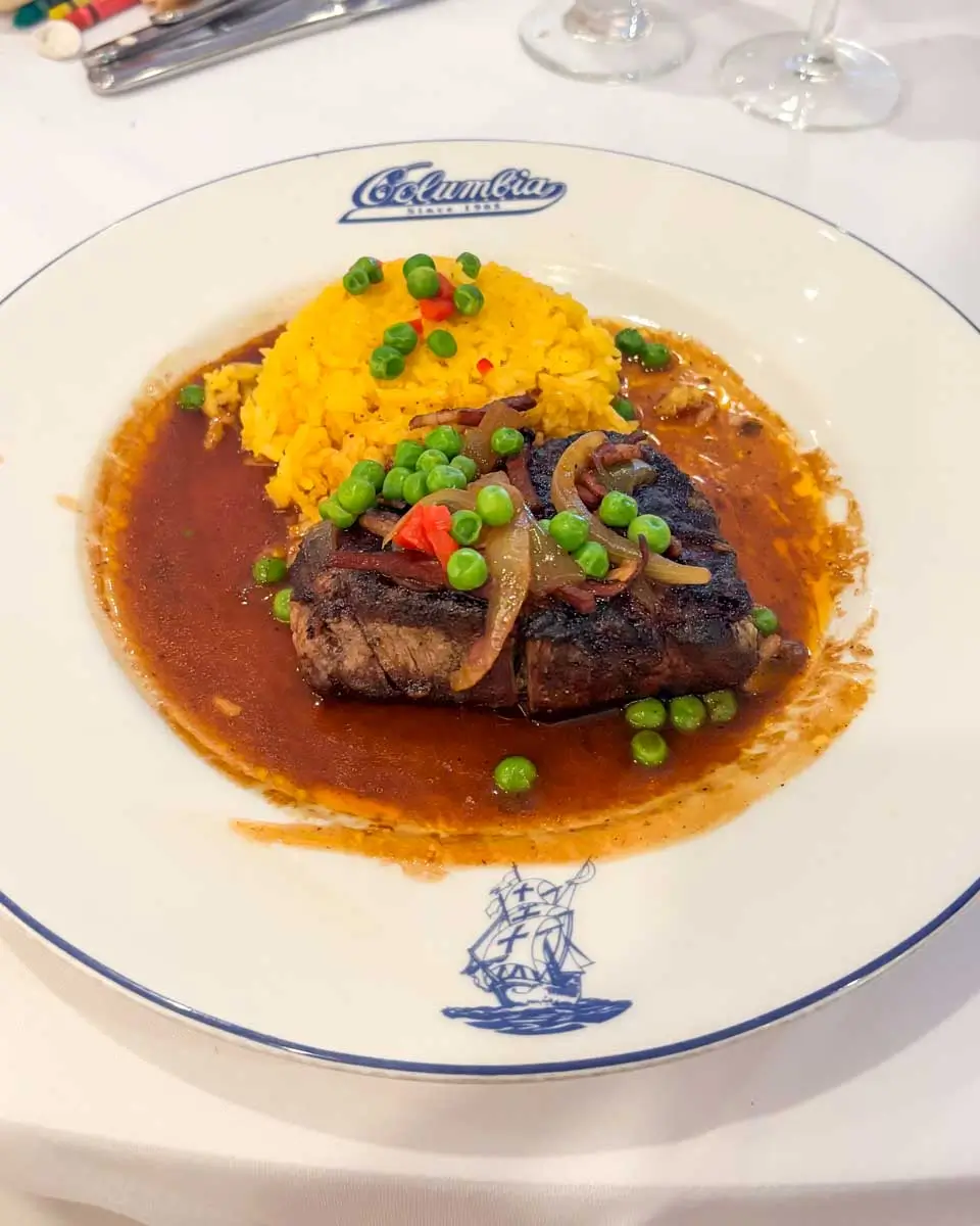 Food at Columbia Restaurant, St. Armands Circle, Sarasota, Florida