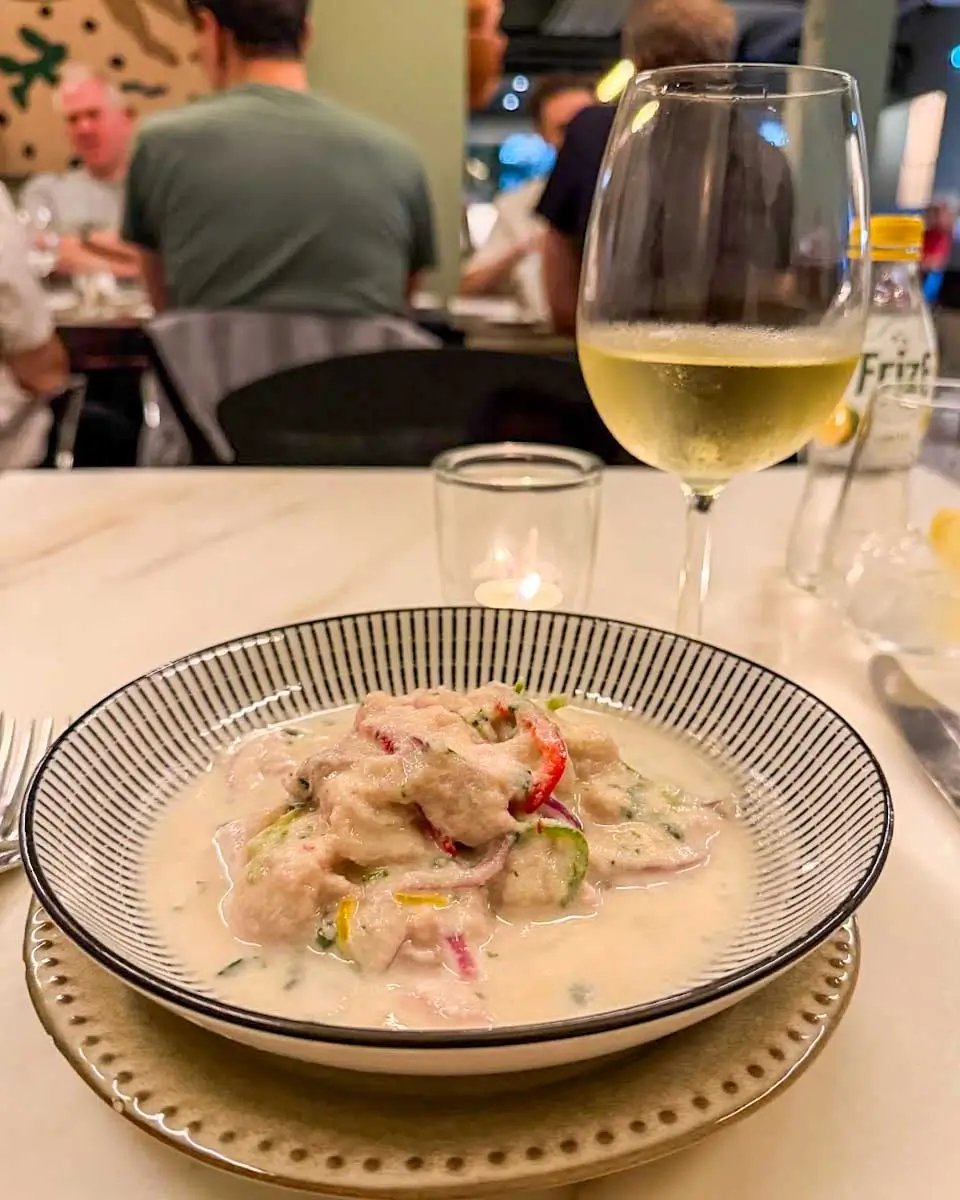 Food eaten at restaurant Olivia, Madeira, Portugal
