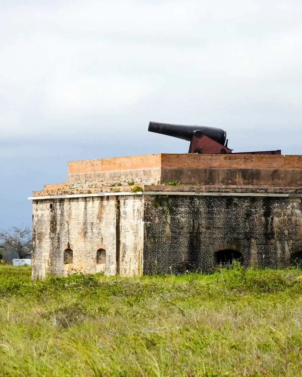Fort Pickens rifled cannon in Pensacola, Florida