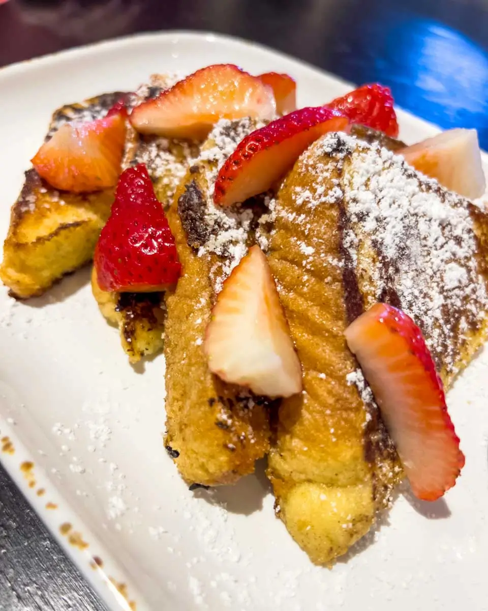French toast eaten at Blue Dolphin Cafe in Sarasota, Florida
