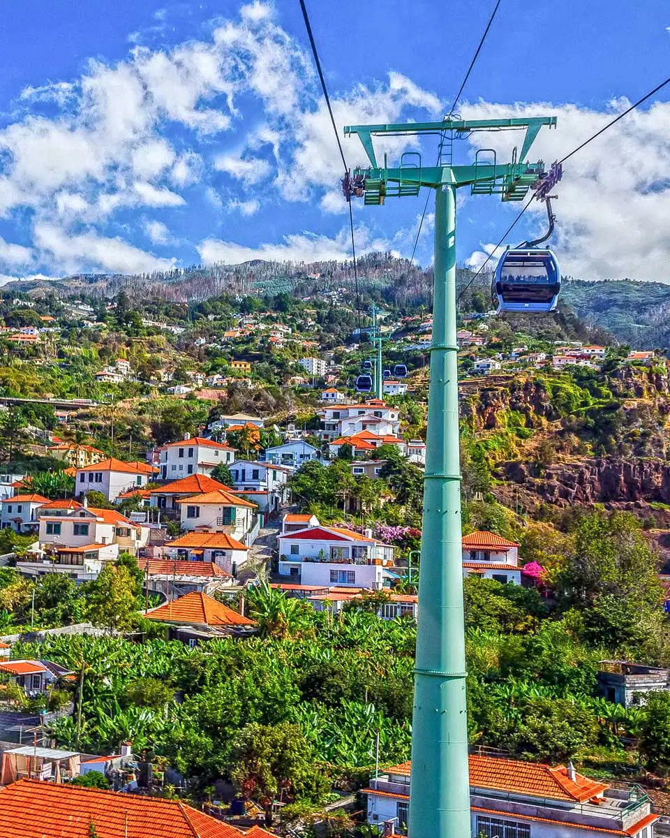 Funchal Cable Car in Madeira, Portugal