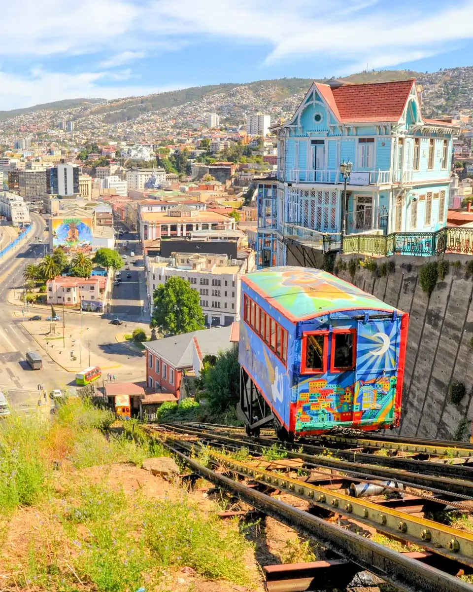 Funicular Railway Escalator, Valparaiso, Chile 2