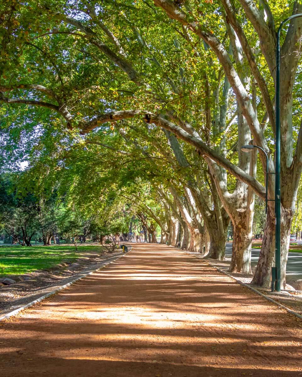 General San Martín Park in Mendoza, Argentina