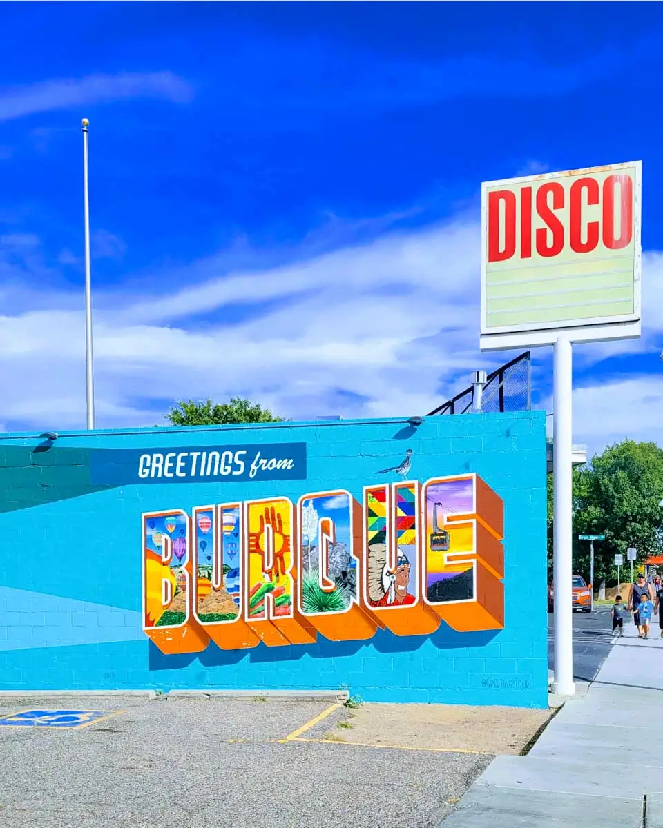 Greetings from Burque Mural in Albuquerque, New Mexico