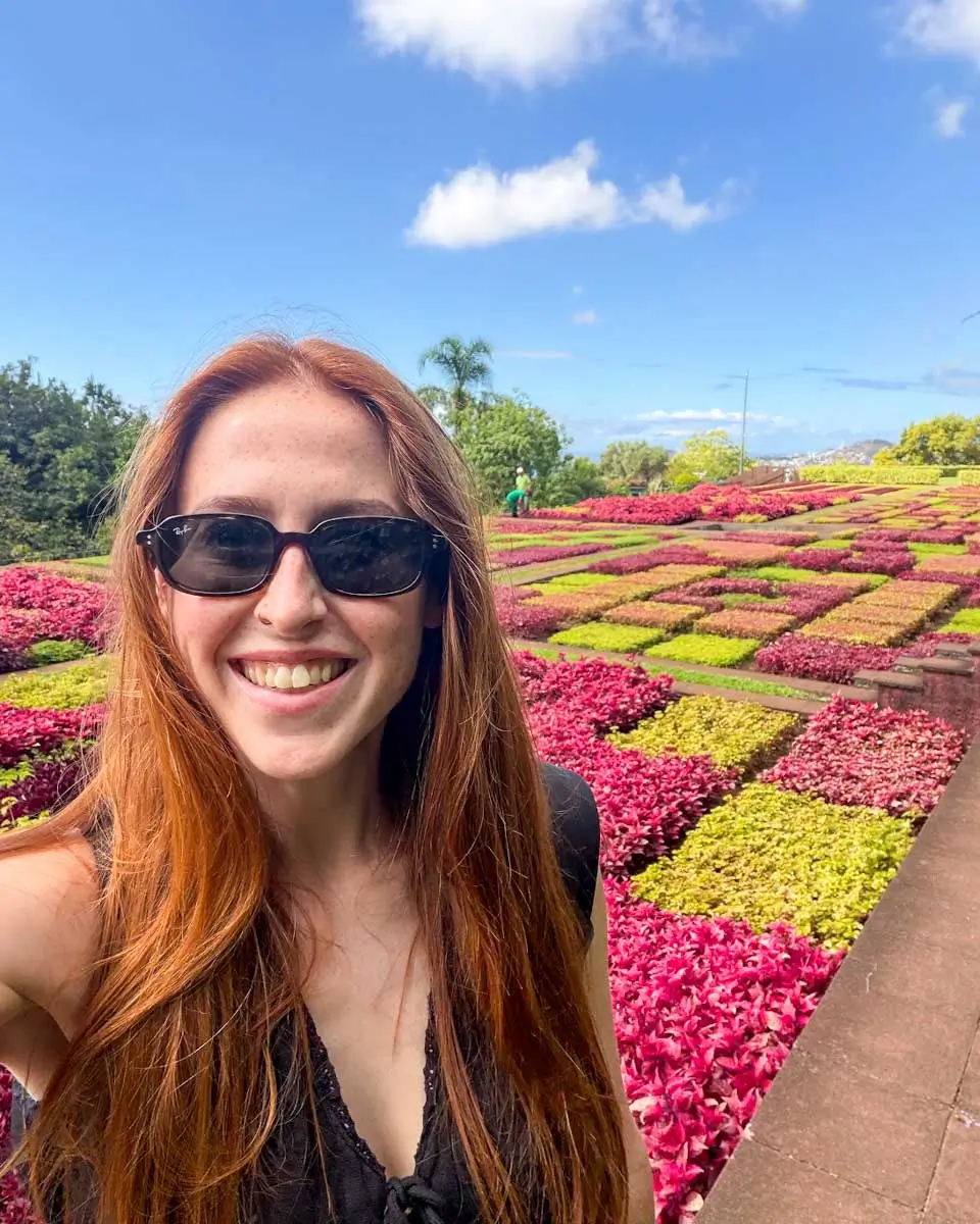 Hannah at the botanical garden in Madeira, Portugal