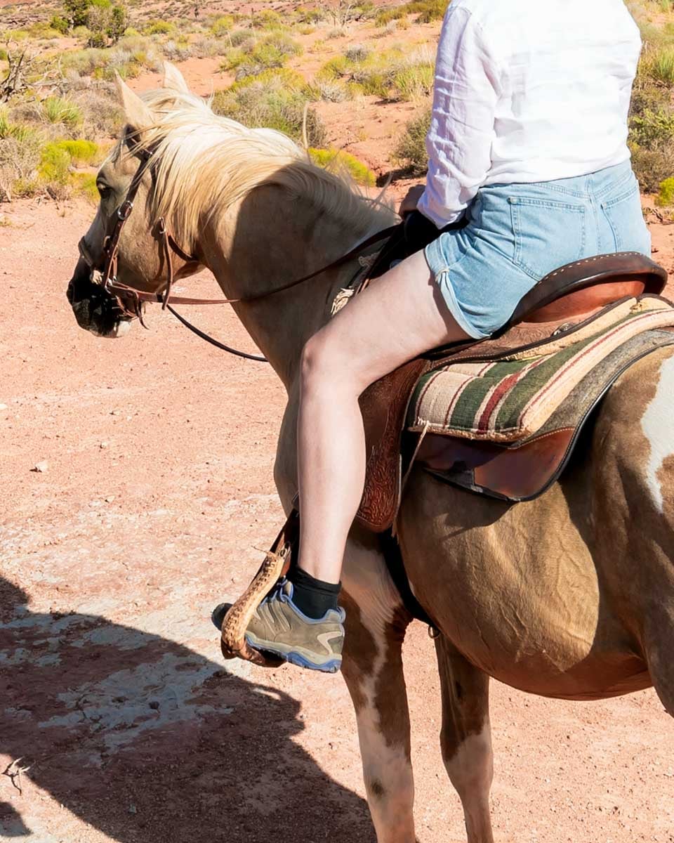 A girl riding horse in Tucson, Arizona