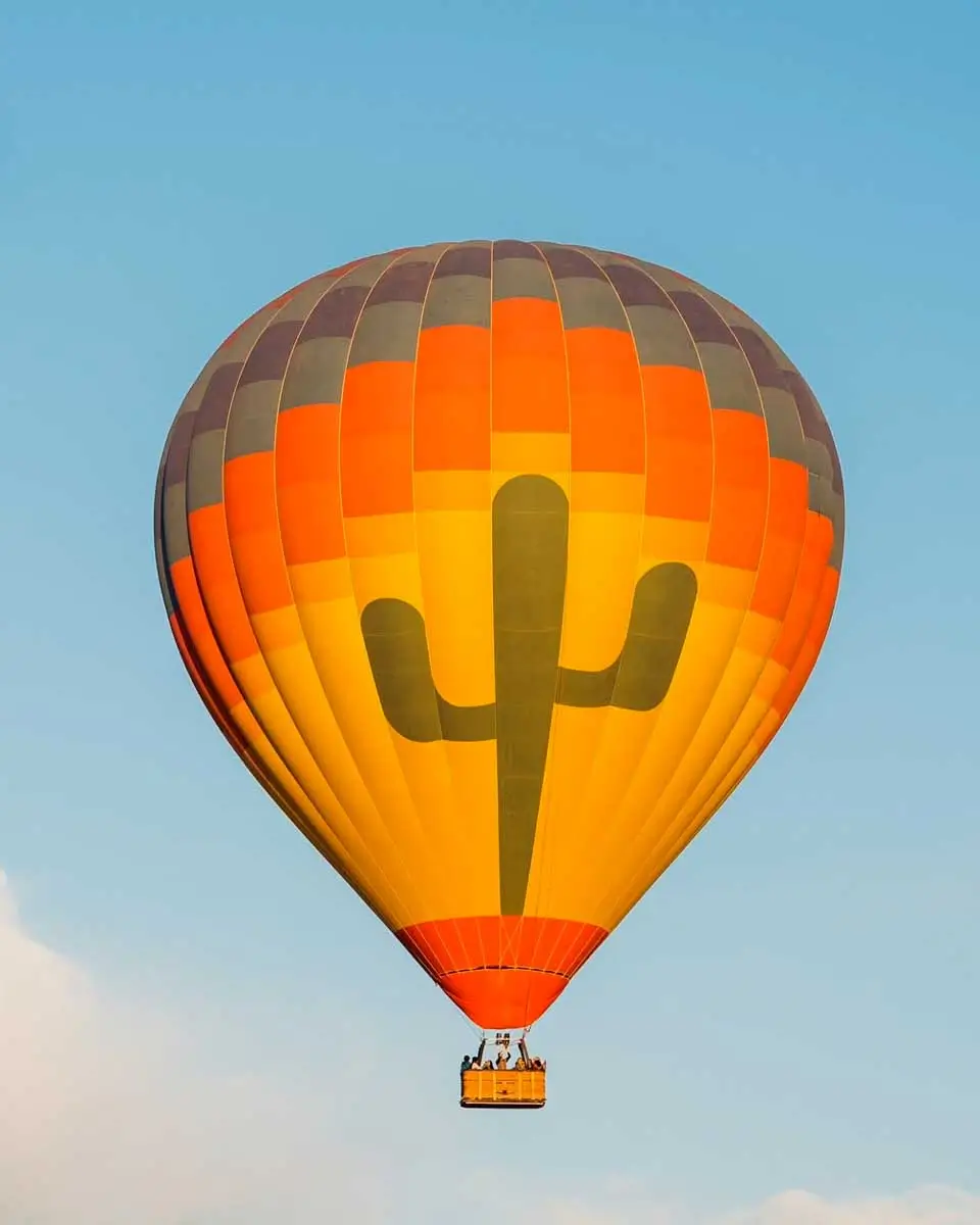 Hot air balloon ride in Tucson, Arizona