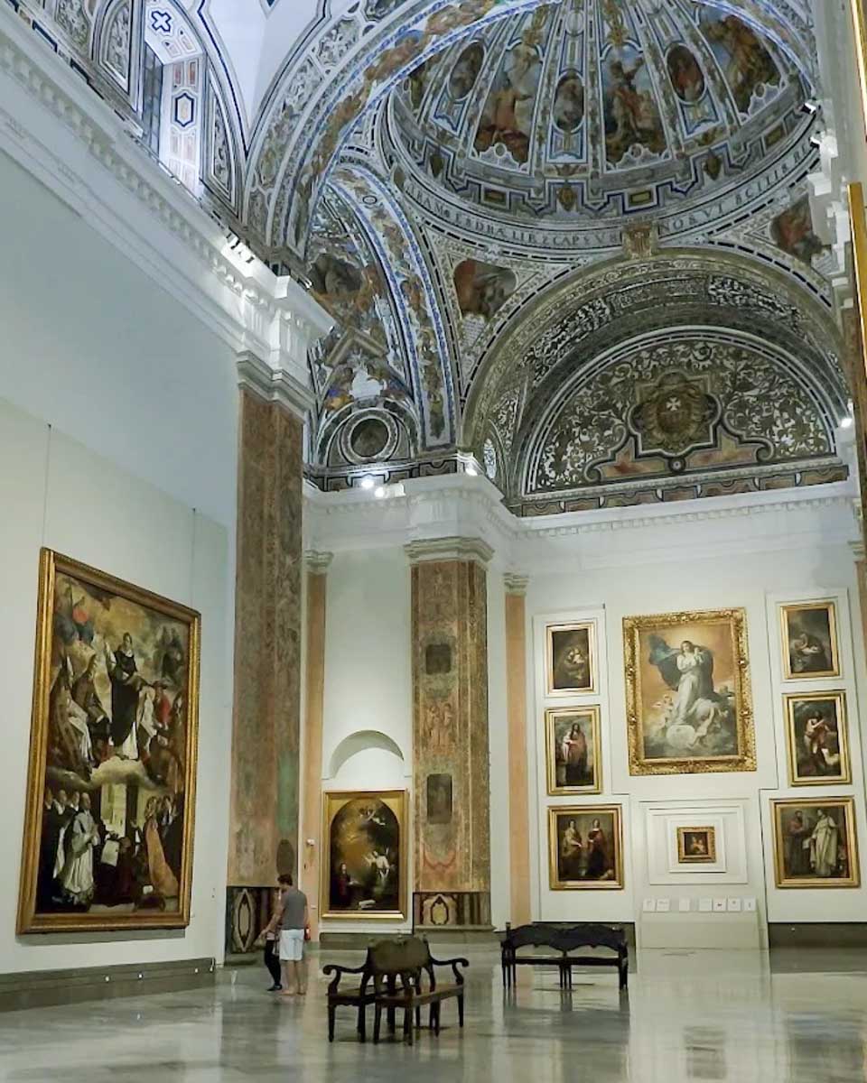 Inside of the Seville Museum of Fine Arts