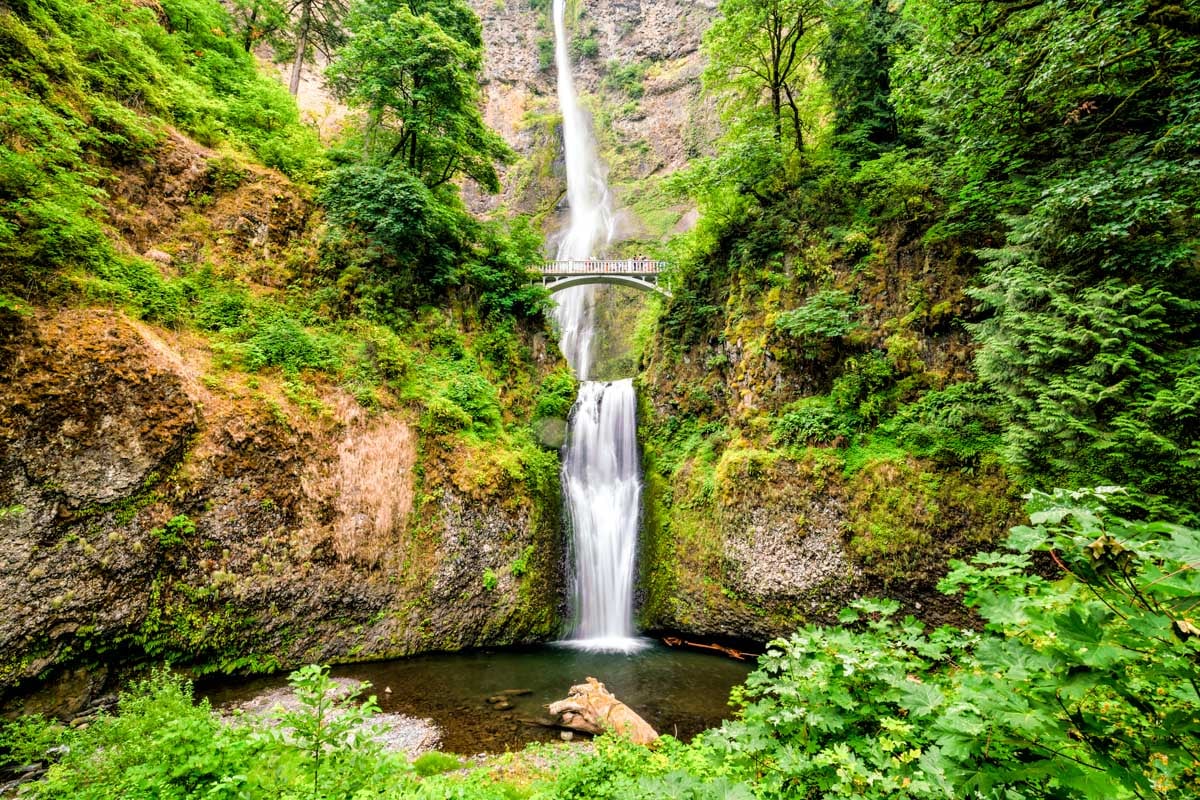 Multnomah Falls in the Columbia River Gorge