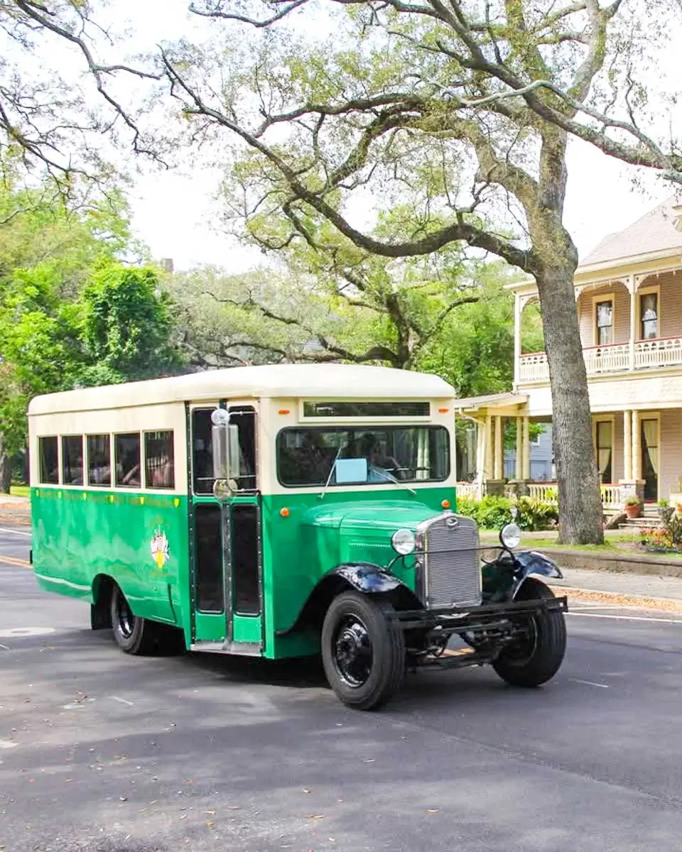 Old vintage car for tour in Pensacola, Florida