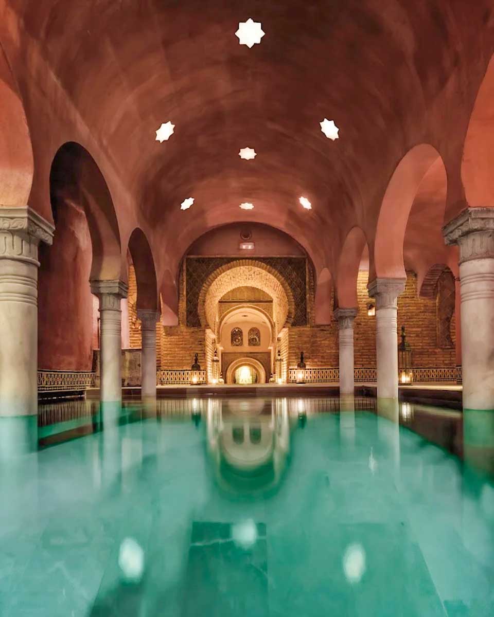 One of the pools at Hammam Al Andalus Granada
