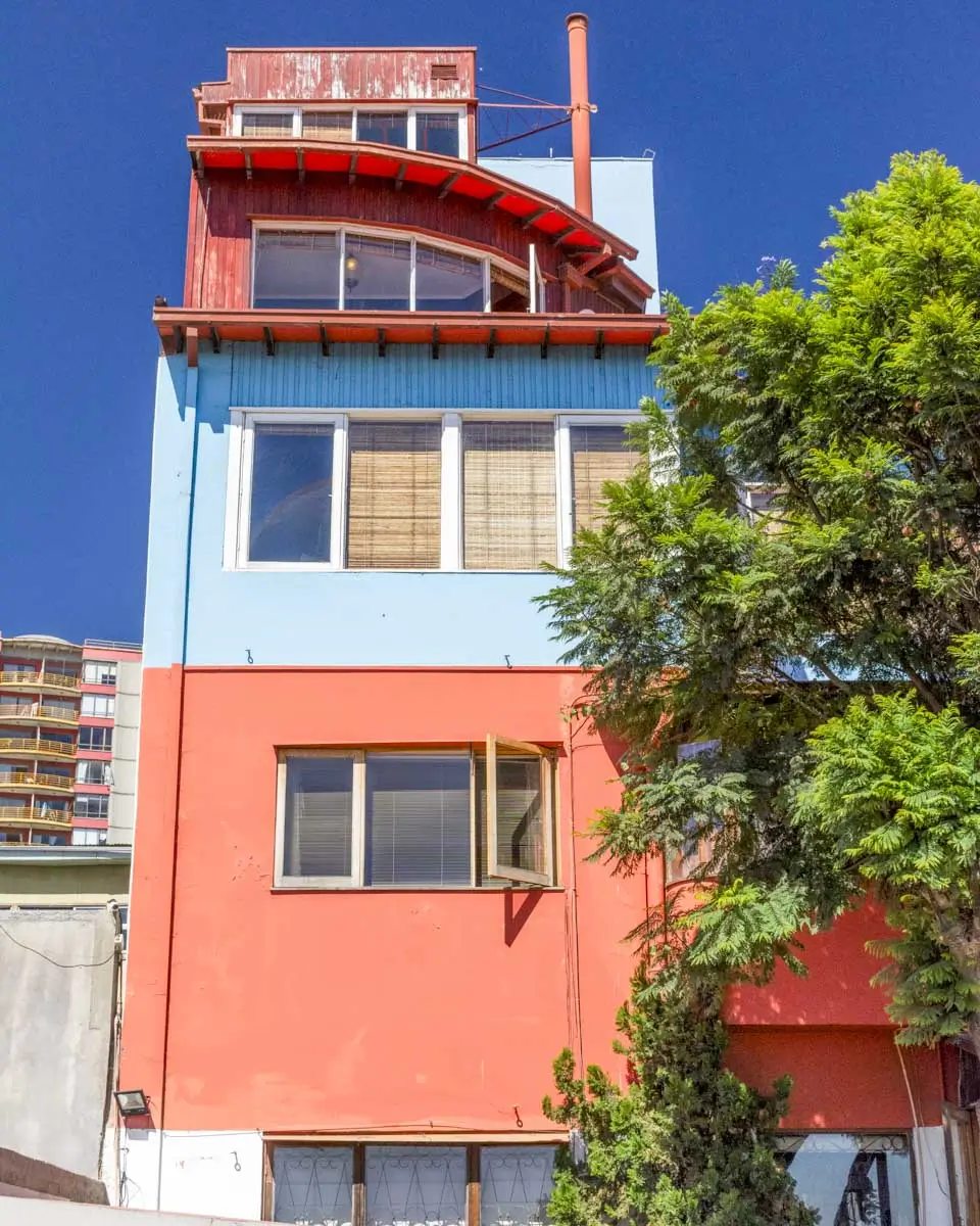 Pablo Neruda’s famous house museum in Valparaiso, Chile
