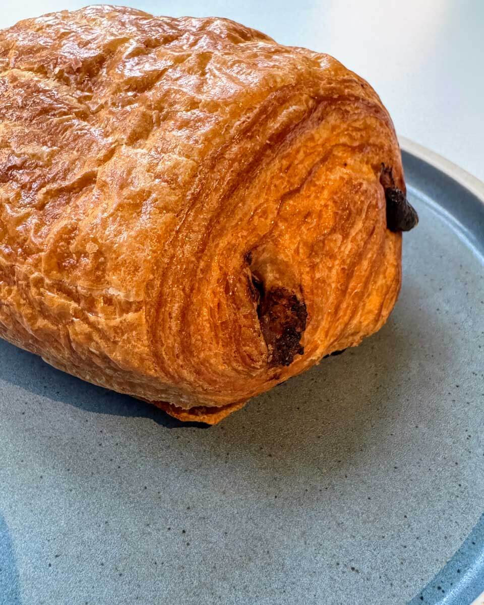 Pain au chocolat eaten on a food tour in Richmond, Virginia