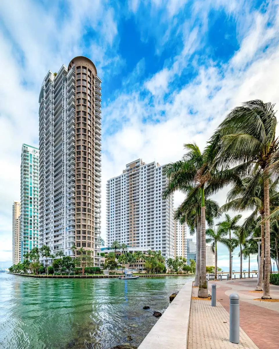 Panoramic view of Sarasota skyline in Florida