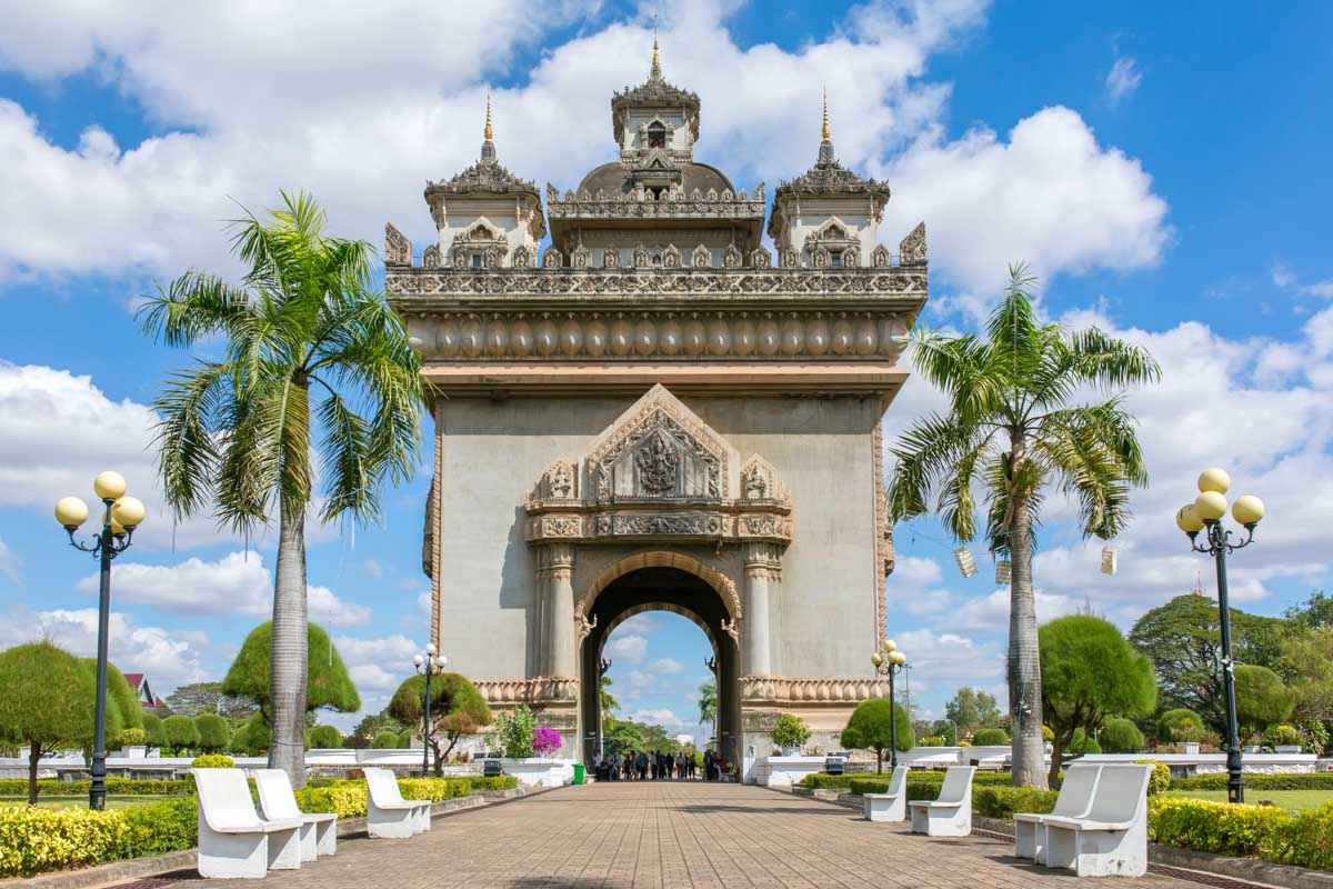 Patuxai monument in Vientiane