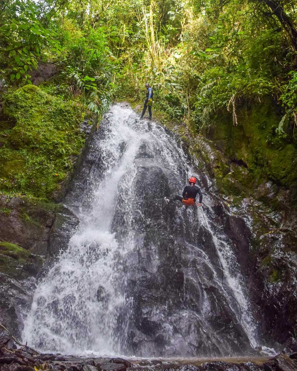 People canyoning in Madeira Portugal
