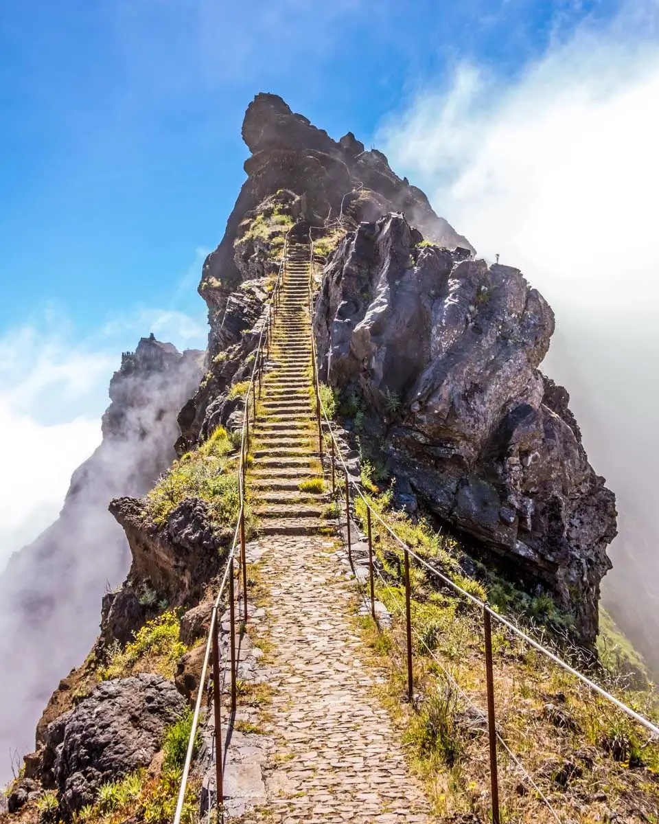 Pico do Arieiro Stairway to Heaven, Madeira, Portugal