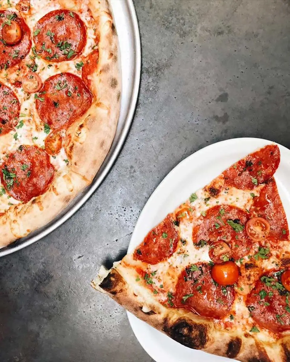 Pizza at Time Market, Tucson, Arizona