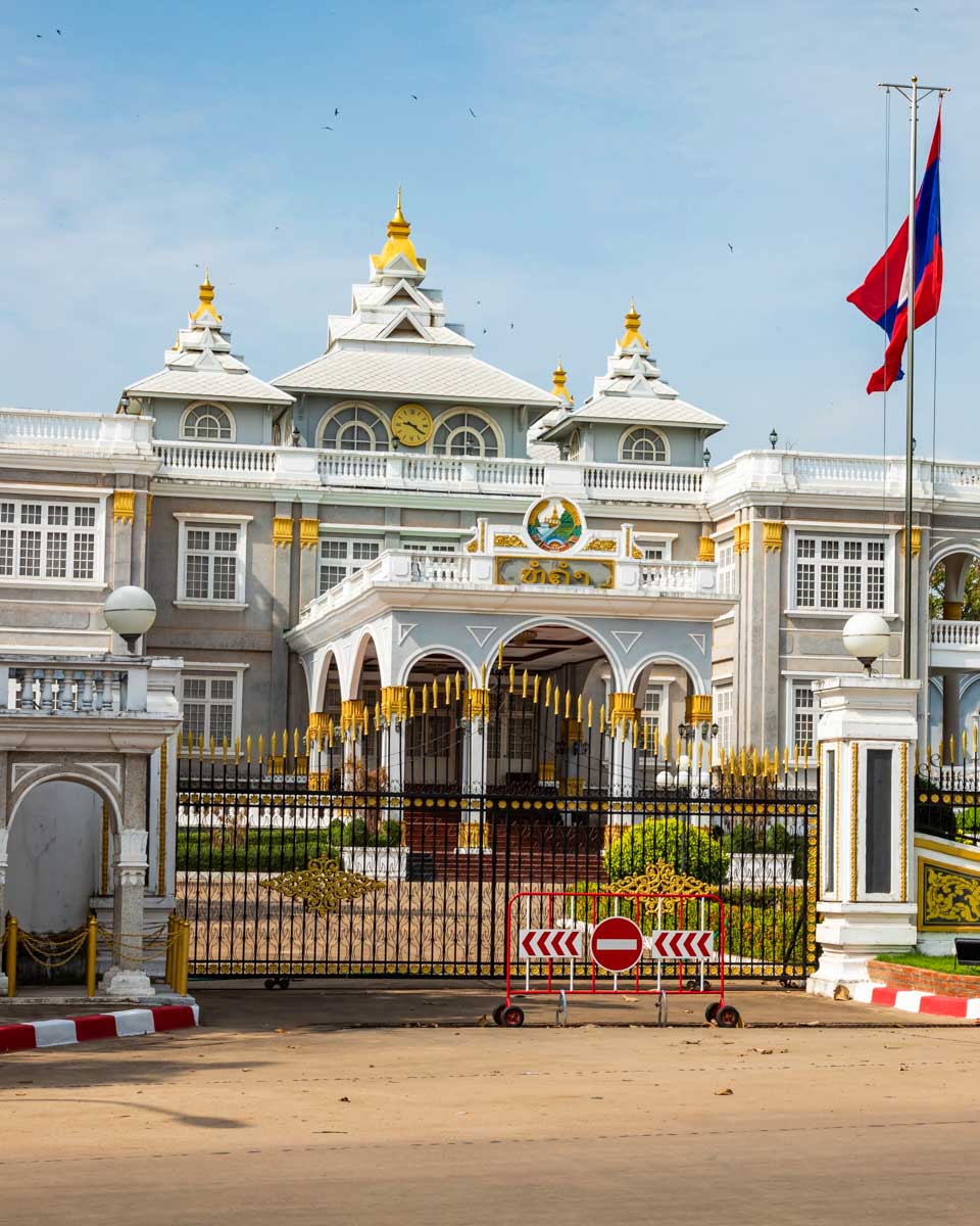 Presidential Palace in Vientiane, Laos