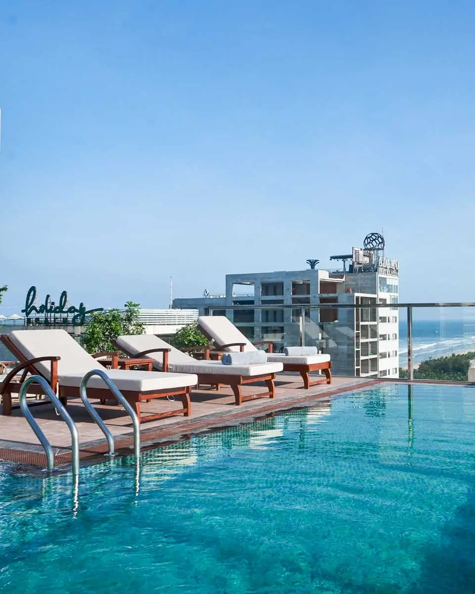 Rooftop pool at Sofiana Mỹ Khê Hotel & Spa, Da Nang, Vietnam