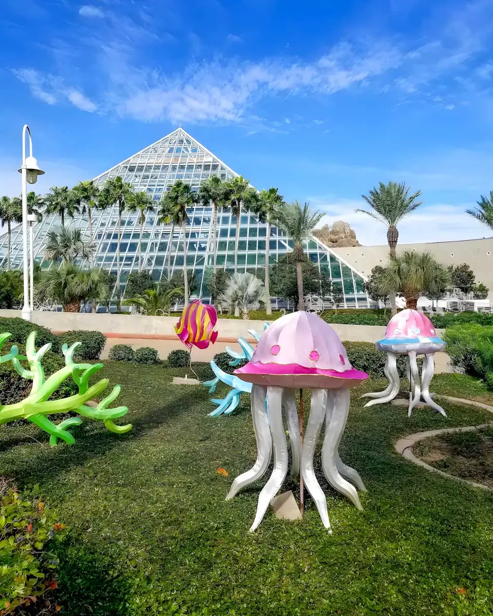 Sculptures at Moody Gardens in Galveston, Texas