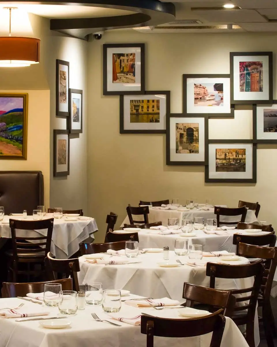 Seating at Mediterraneo in Sarasota, Florida