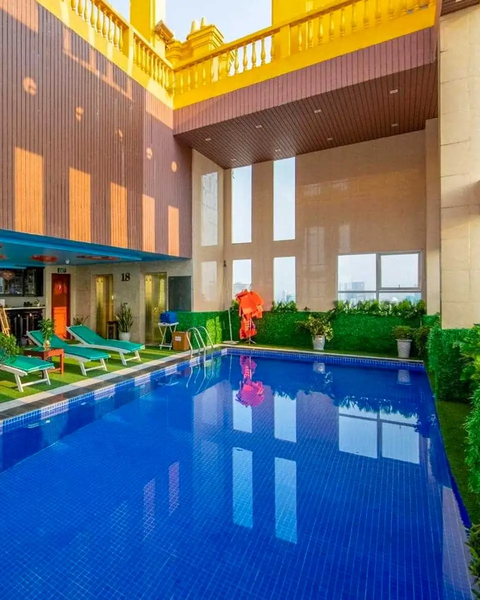 Swimming pool at Fivitel Boutique Da Nang, Vietnam