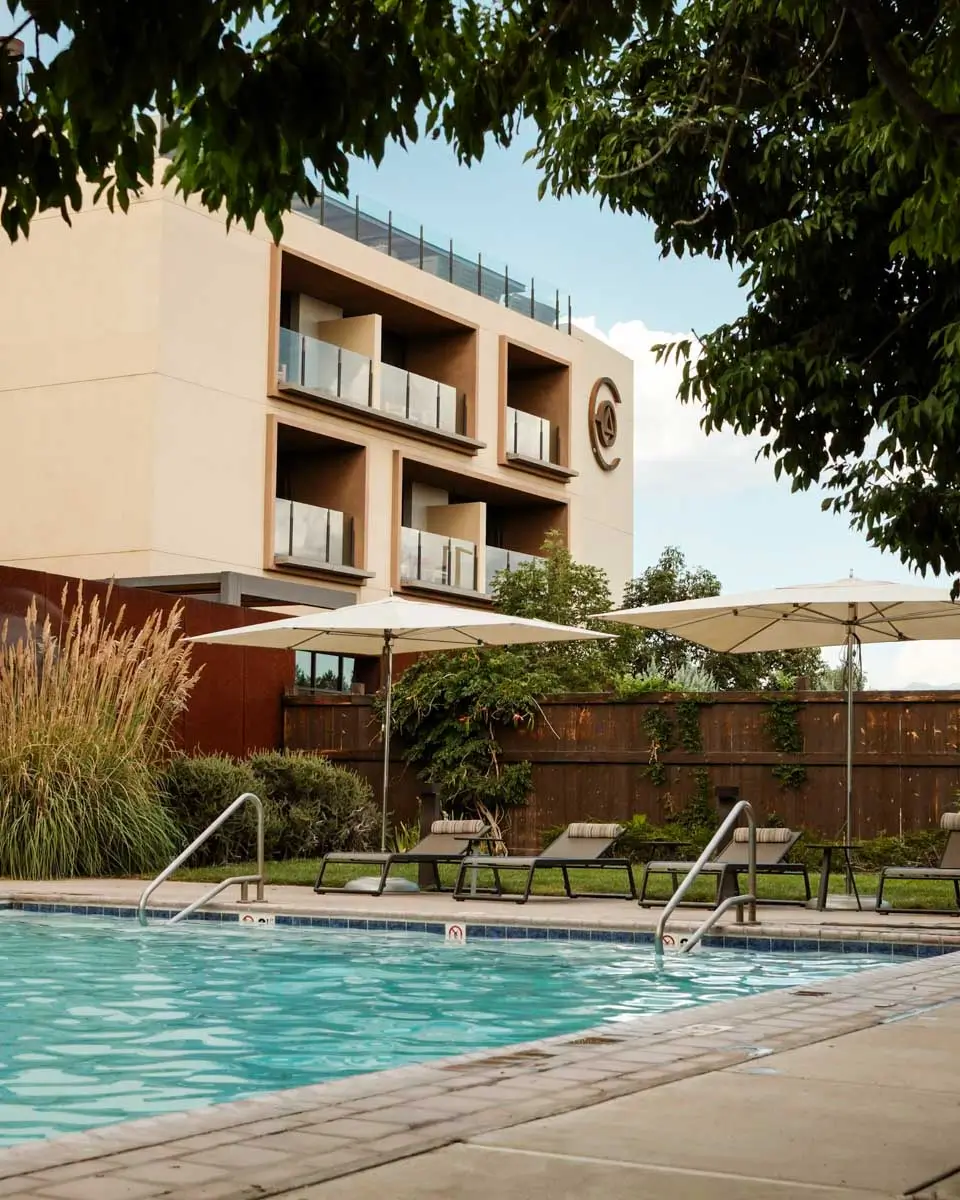 Swimming pool at Hotel Chaco in Albuquerque, New Mexico
