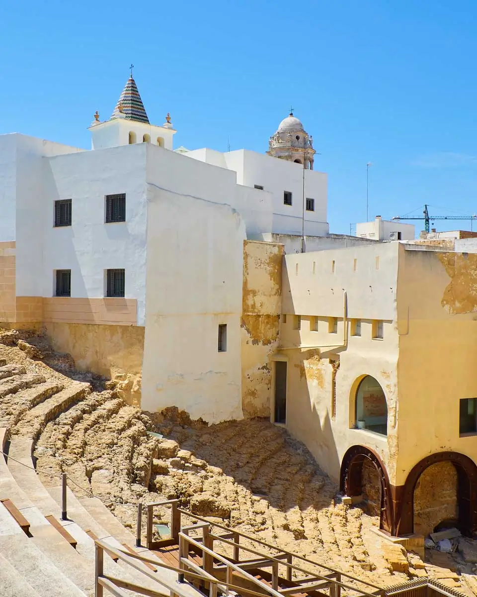 The Roman Theatre of Cadiz. Andalusia, Spain