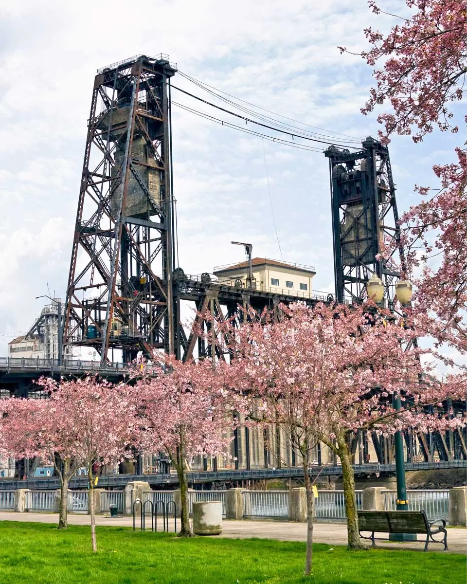 The Steel Bridge in Portland Oregon
