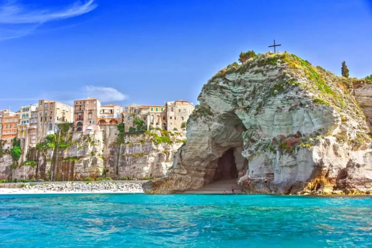 The city of Tropea on a sunny day, Italy