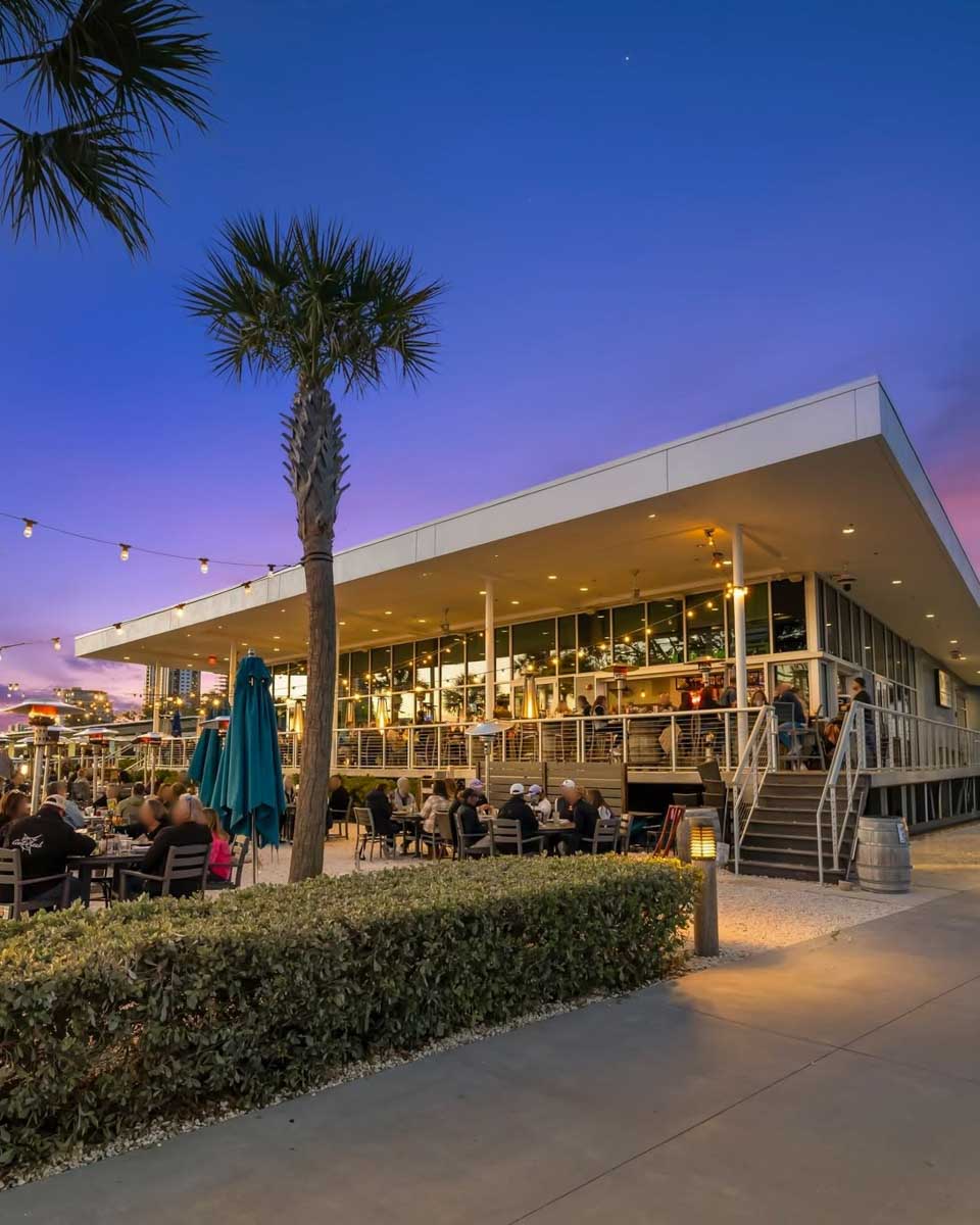 The outside of Doc Ford’s Rum Bar & Grill in Fort Myers Beach