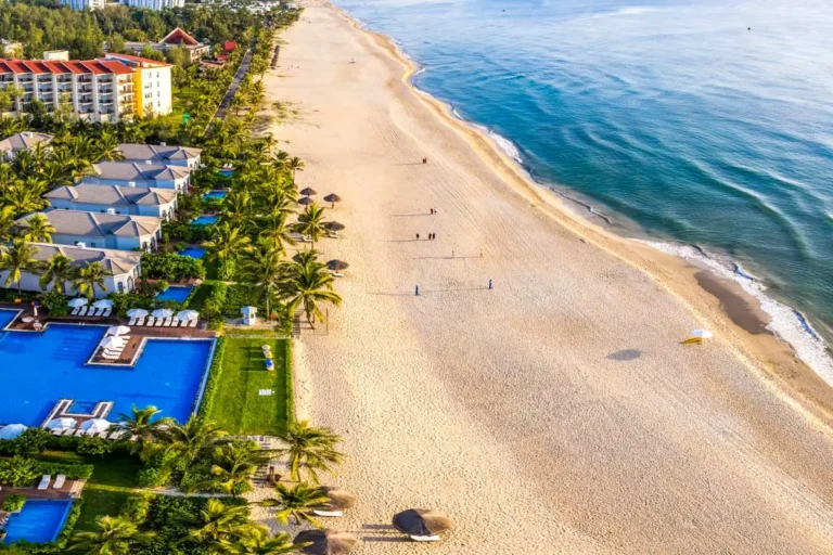 View of Non Nuoc Beach in Da Nang, Vietnam